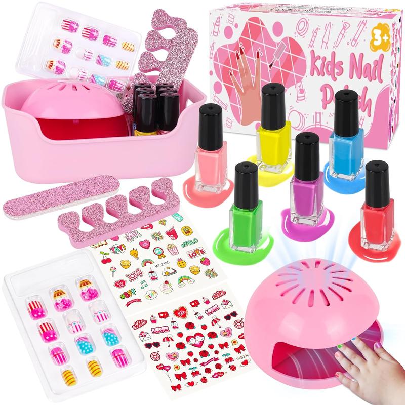 Polish Set for Girls, 14 count  Art Kit with  Dryer, Non   Polish kit and  Nails for , Girl Toys  6-8, Halloween Christmas Birthday Gifts for Girls 8-12