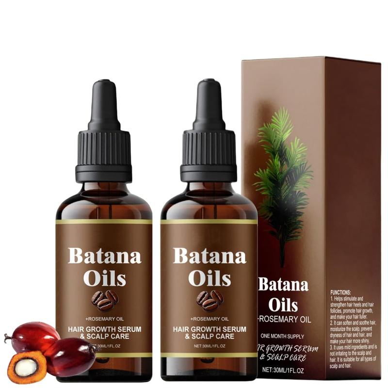 Batana Hair Growth Oil  - Nourish Scalp & Detox for Strong &Healthy Hair, Organic Batana Oil with Rosemary - Reduce Hair Loss & Detox Your Scalp (30 mL) Haircare Rosemary Oil