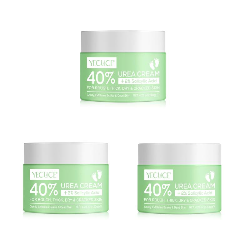 YECUCE Urea Cream 40% plus Salicylic Acid 2% - Foot Cream and Hand Cream Maximum Strength with Hyaluronic Acid Moisturizing, Tea Tree, and Aloe Vera For Deep Moisturizes,  Hydrate Callus Remover and Soften For AIl Skin Types