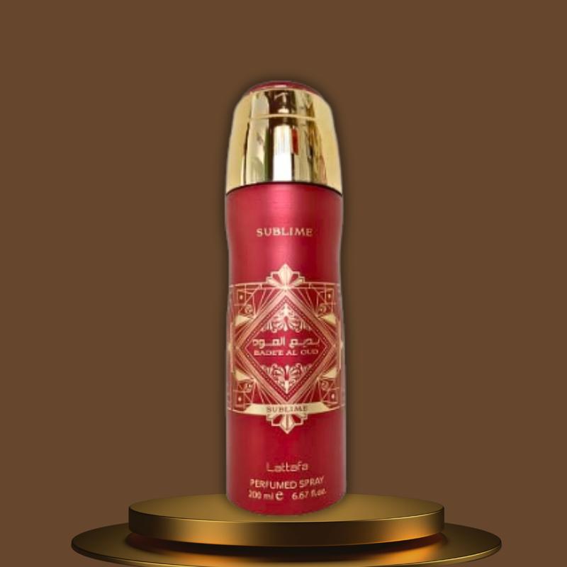 Bade'e Al oud Sublime Deodorant Spray 200ML (6.7 OZ) By Lattafa | Experience The Luxury of Woody & Aromatic Fragrance.