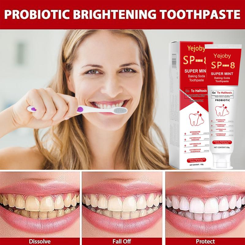 [Only $3!!!] SP-8 whitening Toothpaste, Super sp8 brightening Oral probiotic, sp 8 Bright White Toothpaste for Stain Removing, Fresh Breath & Teeth Health  Whitening Solution Effect is better than SP-6 and SP-7,SP-8 SP-6 SP-4 sp-8 sp-6 sp8 SP-10