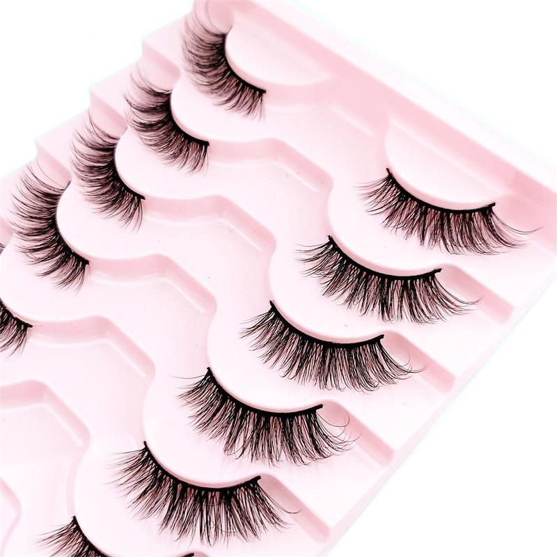 Eyelashes Extensions Half Cut False Eyelashes, 10 Pairs Natural Fluffy Cluster Eyelashes Extensions Kit, Lash Extension Kit for Women, Eyelash Extension Kit, Christmas Gift