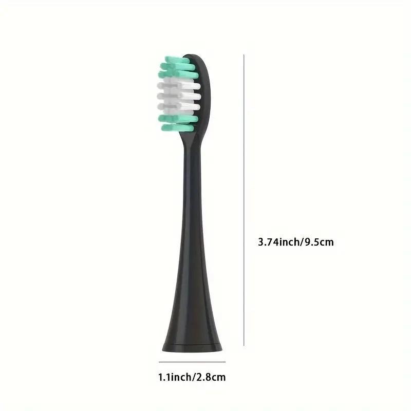 Replacement Toothbrush Heads, 8 Counts Soft Bristles Toothbrush Heads, Personal Care Accessories Compatible with AquaSonic Electric Toothbrush