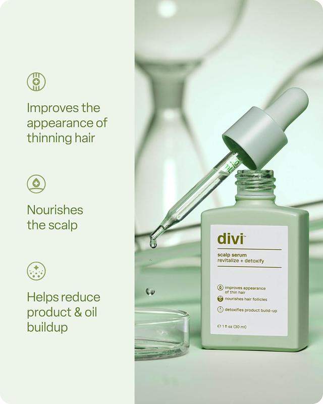 Divi Scalp Serum for Fuller, ThickerLooking Hair & Healthy Scalp, 30ml1 Pack Haircare Blend