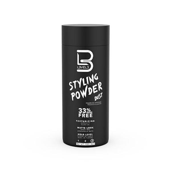 L3 Level 3 Styling Powder - Natural Look Mens Powder - Easy to Apply with No Oil or Greasy Residue Haircare Comfort