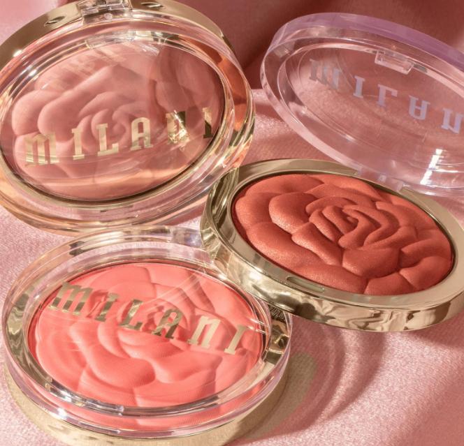 Milani Rose Powder Blush - Wild Rose (0.6 Ounce) Cruelty-Free Blush - Shape, Contour & Highlight Face with Matte or Shimmery Color