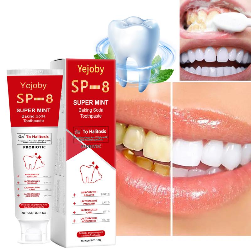 [Only $3!!!] SP-8 whitening Toothpaste, Super sp8 brightening Oral probiotic, sp 8 Bright White Toothpaste for Stain Removing, Fresh Breath & Teeth Health  Whitening Solution Effect is better than SP-6 and SP-7,SP-8 SP-6 SP-4 sp-8 sp-6 sp8 SP-10