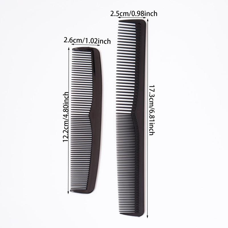 2pcs Heatless Styling Comb Set, Anti-static Anti-hot Comb, Pocket Fine Plastic Comb for All Hair Type