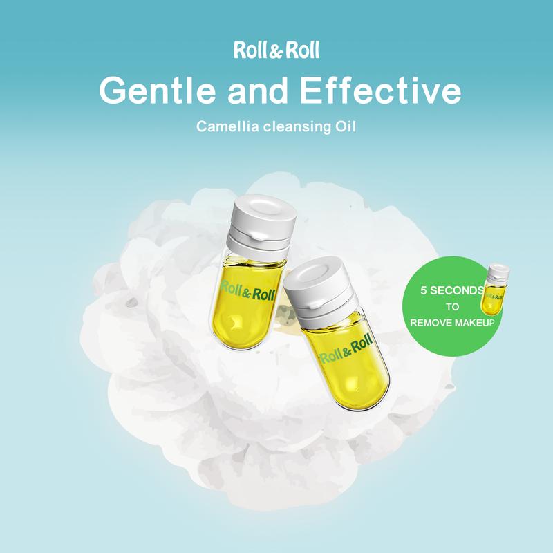 Roll&Roll  Pore Control Cleansing Oil 20pcs｜Hypoallergenic Makeup Remover, Oil Cleanser