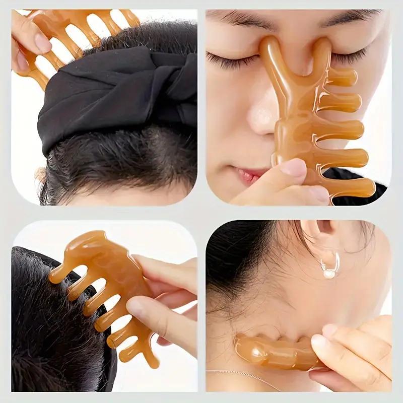 3 in 1 Gua Sha Massage Tool Set, Resin Gua Sha Scraper for Nose & Face, Relaxing Muscles & Facial Massage Tool Set