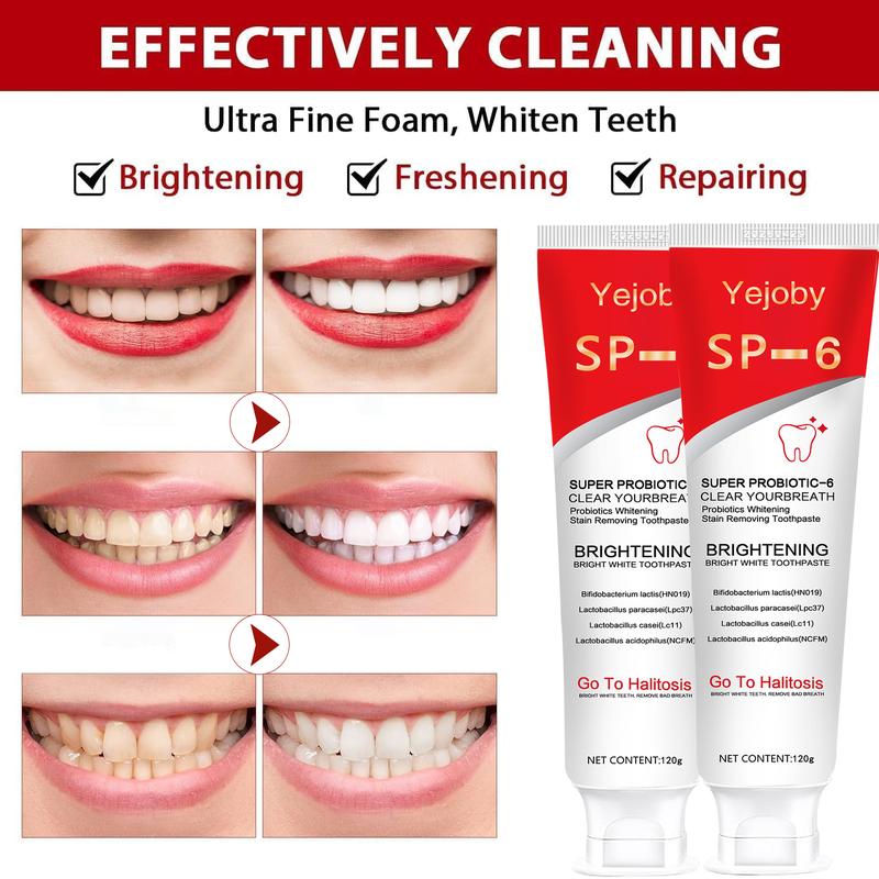 (New) 2024 Super Probiotic Sp-6 Toothpaste, Sp-6 Ultra Whitening Toothpaste, Sp 6 Toothpaste,Fresh Breath, Sp-6 Toothpaste 4.9 oz SP-10,SP-10 SP-8 SP-4 sp-10 sp-8 sp-4 sp8 sp6 sp4 SP-10