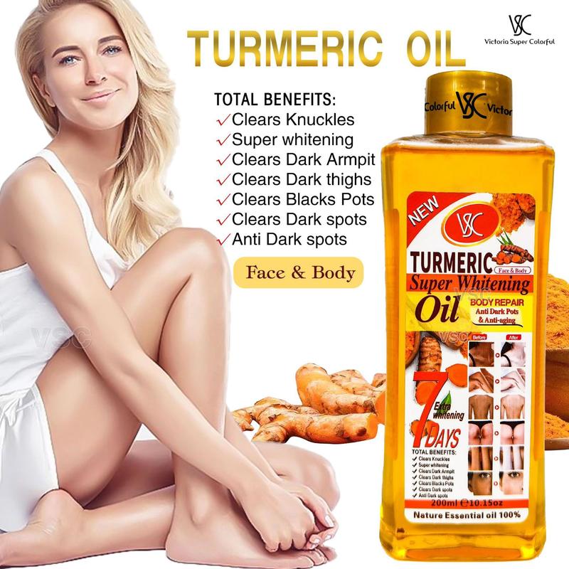 7-day Ginger Turmeric Oil, a nourishing and dredging heat-generating ginger turmeric oil body massage essential oil for whole body, 200ml.