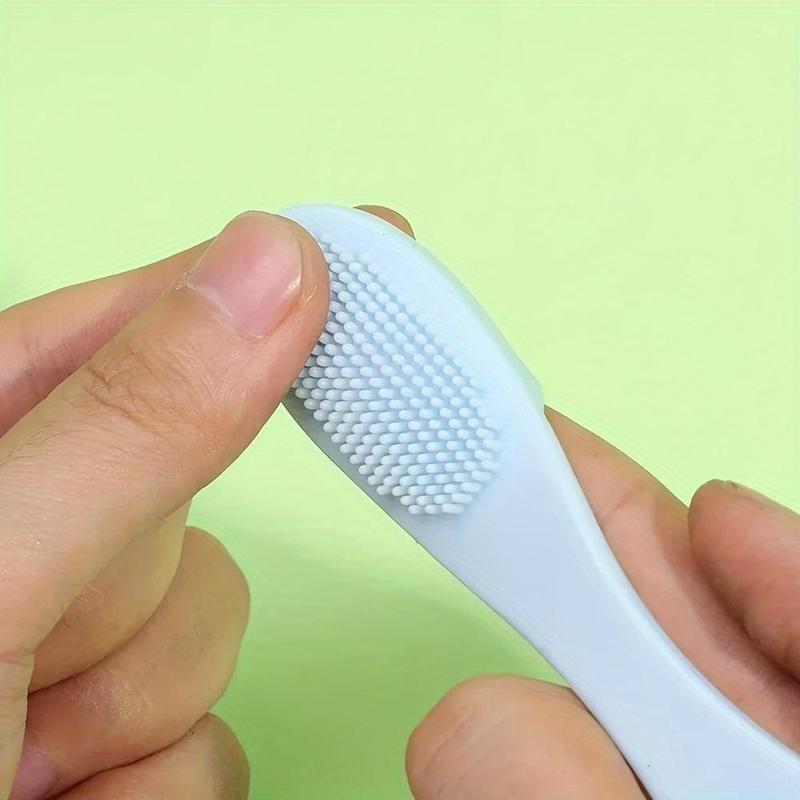 Facial Nose Cleaning Brush, 5 Counts Soft Silicone Finger Massage Brush, Face Washing Cleansing Tools, Travel Accessories