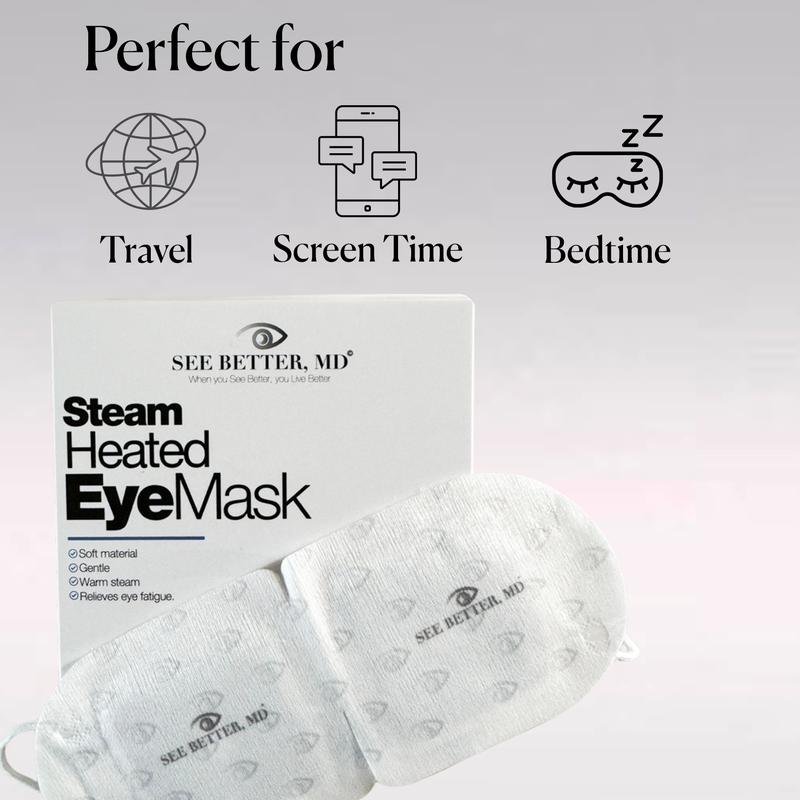 See Better, MD Soothing Steam Heated Eye Mask  Relaxing Comfort 5 pack Kit warm compress for stye