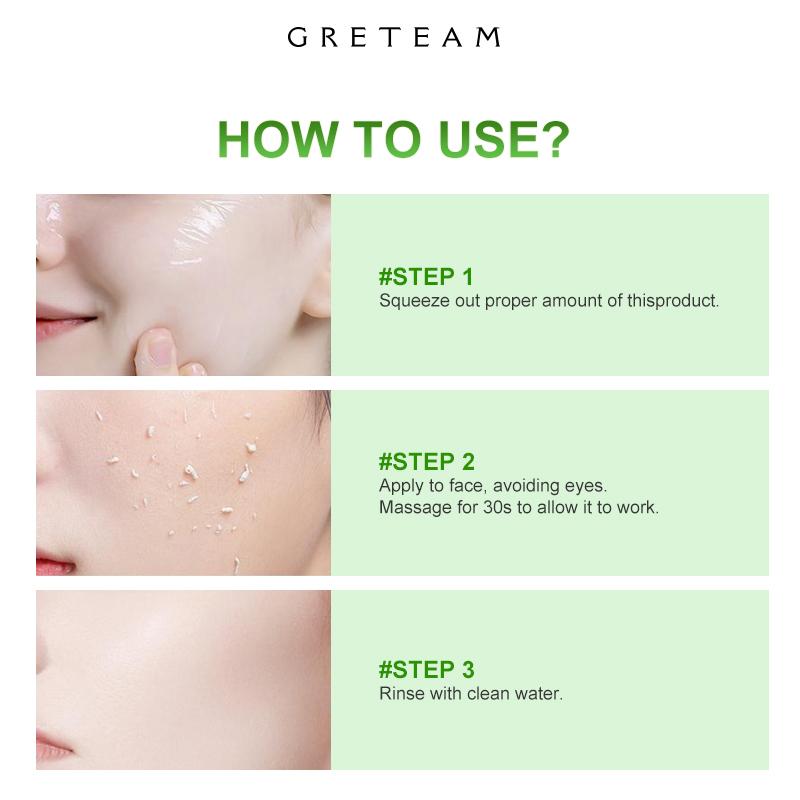 GreTeam Purifying Exfoliating Gel Moisturizing Cleanses Skin Flower Skincare