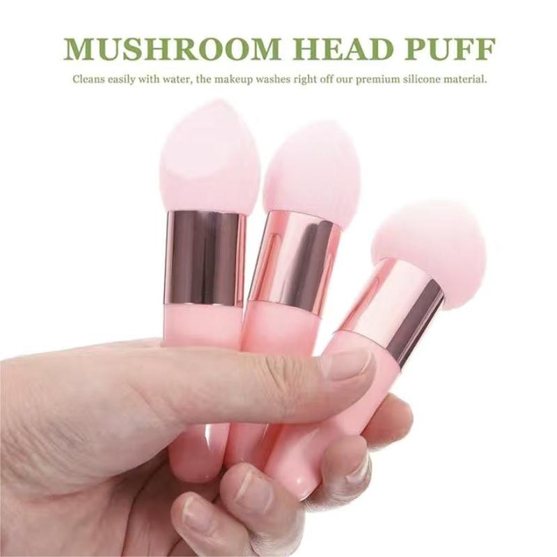 Makeup Sponge Set, 3 Counts set Mushroom Head & Gourd & Oblique Sponge, Dry & Wet Use Makeup Sponge, Professional Makeup Tools for Women