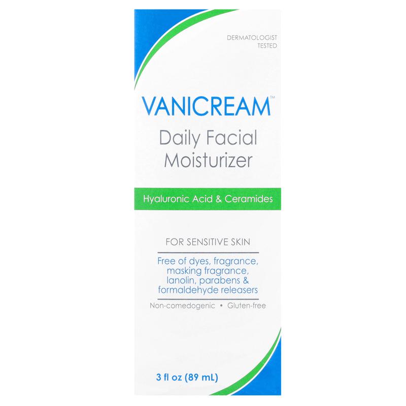 Vanicream Daily Facial Moisturizer For Sensitive Skin, Fragrance Free, 3 fl oz (89 ml)