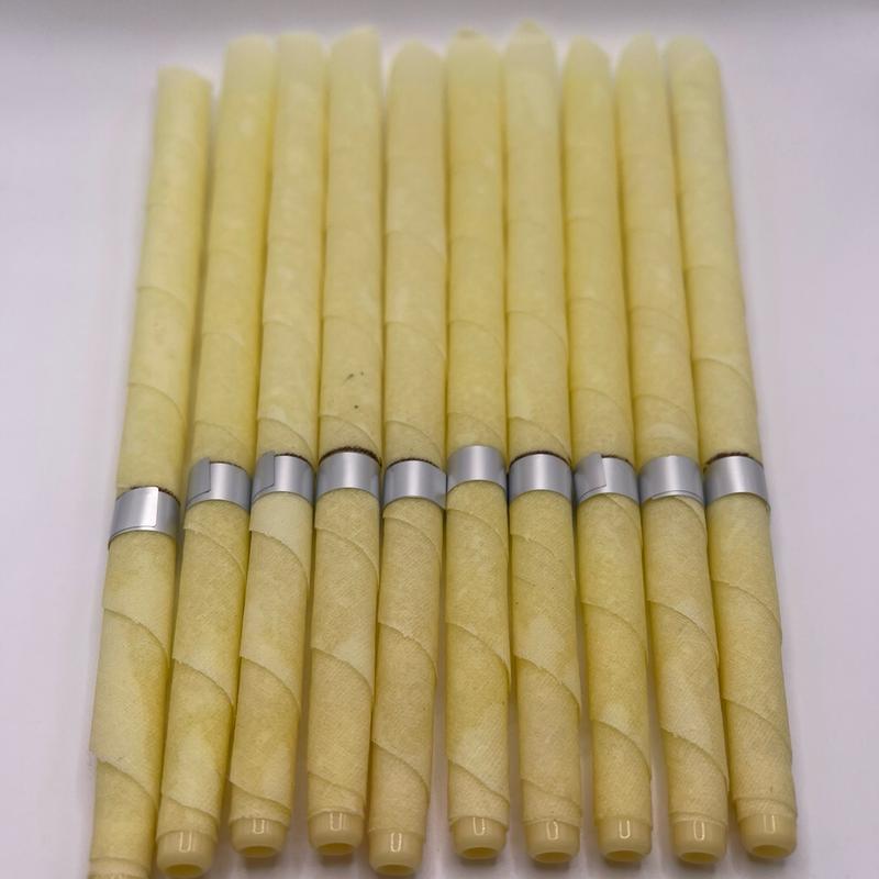 10 Pcs Beeswax Ear Wax Removal Candles Beeswax Plain Candles Cotton Swabs Protective Discs Set Earwax Remova