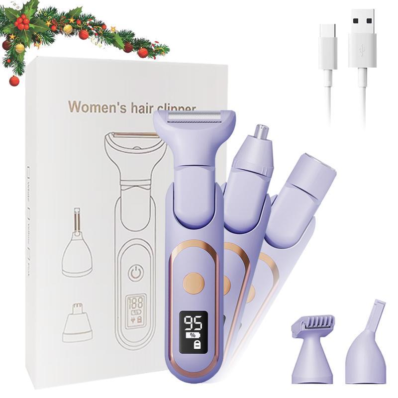 Electric Hair Removal Tool, 1 Box Rechargeable Hair Removal Machine & Accessories, Wet and Dry Use Hair Removal Tool for Women