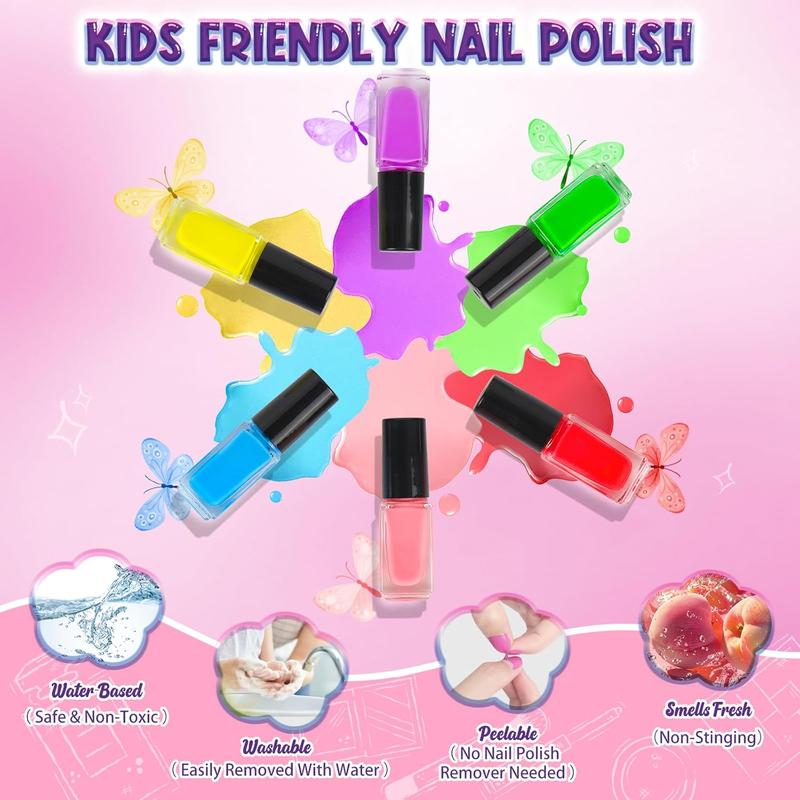 Polish Set for Girls, 14 count  Art Kit with  Dryer, Non   Polish kit and  Nails for , Girl Toys  6-8, Halloween Christmas Birthday Gifts for Girls 8-12