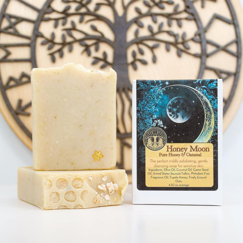 Honey Moon - Honey and Oatmeal Signature Soap Body Care Body Wash Coconut Blend