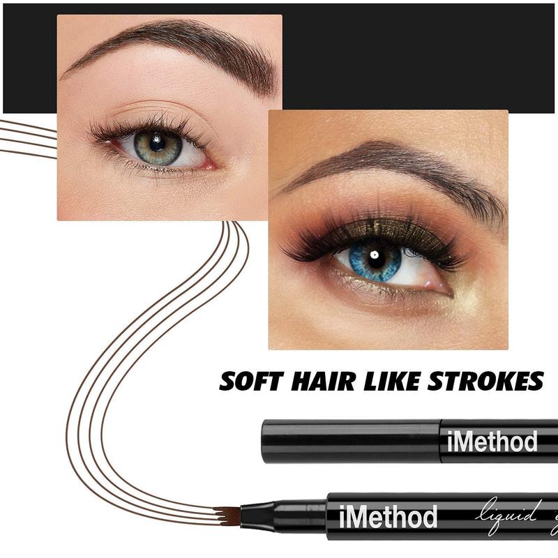 iMethod Eyebrow Pen - iMethod Eyebrow Pencil with a Micro-Fork Tip Applicator Creates Natural Looking Brows Effortlessly and Stays on All Day Makeup Cosmetic