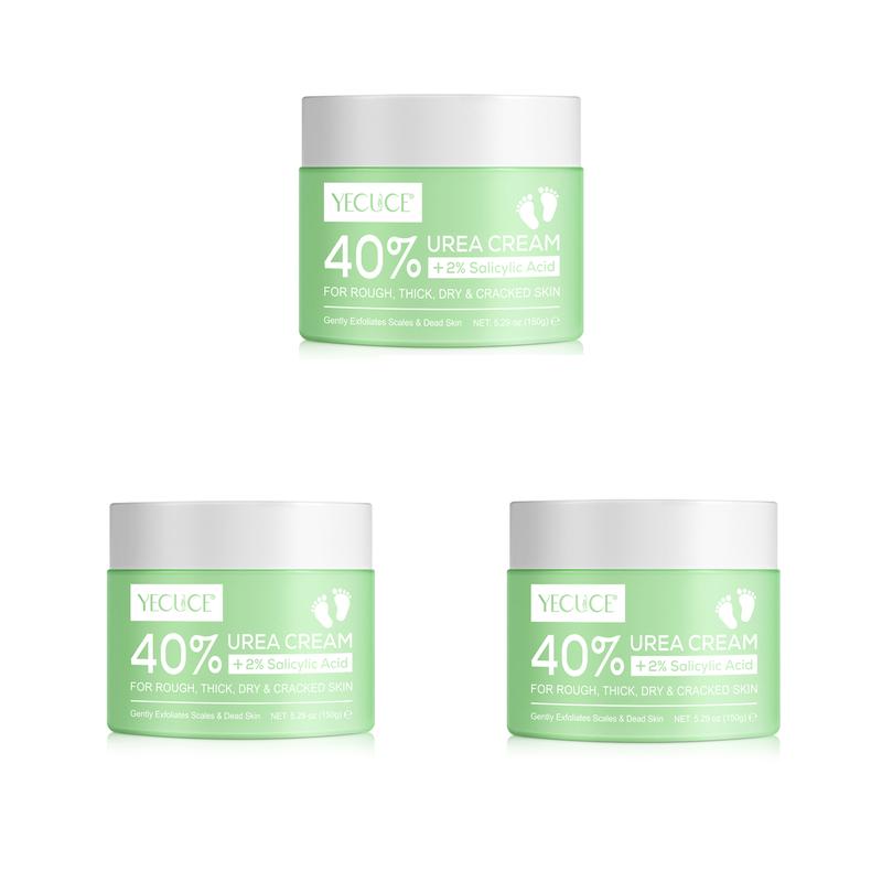 YECUCE Urea Cream 40% plus Salicylic Acid 2% - Foot Cream and Hand Cream Maximum Strength with Hyaluronic Acid Moisturizing, Tea Tree, and Aloe Vera For Deep Moisturizes,  Hydrate Callus Remover and Soften For AIl Skin Types