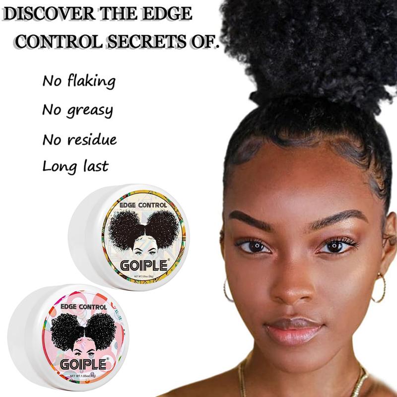 Edge Control Wax for Women 2pcs 30g - Non-Greasy, Strong Hold, Smooths Edges(Strawberry & Pineapple)