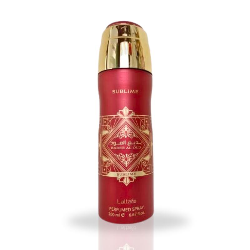 Bade'e Al oud Sublime Deodorant Spray 200ML (6.7 OZ) By Lattafa | Experience The Luxury of Woody & Aromatic Fragrance.