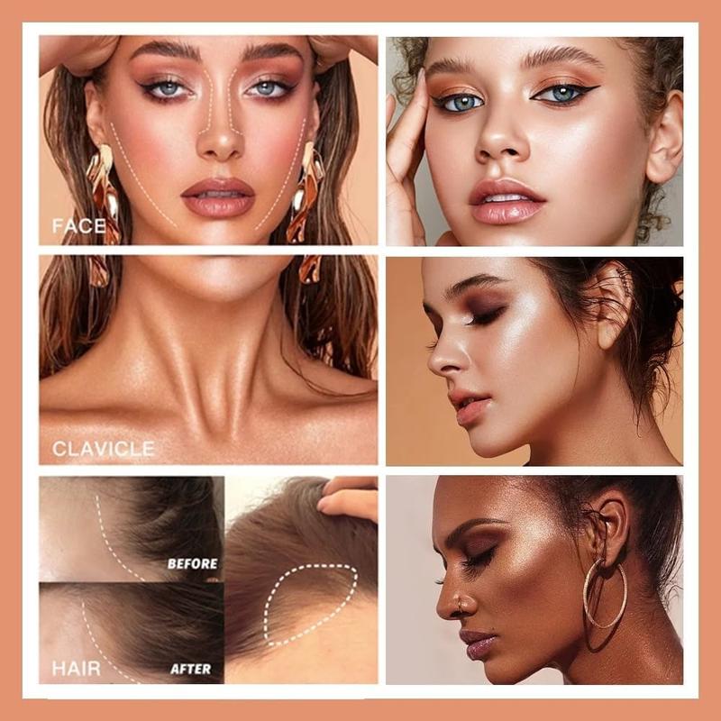 Limited OFFER DEAL:  Liquid Contour with Built-in Sponge Tip for Sculpted Complexion - Long Lasting Natural Buildable Highlighters and Bronzer - Brush, Flawless