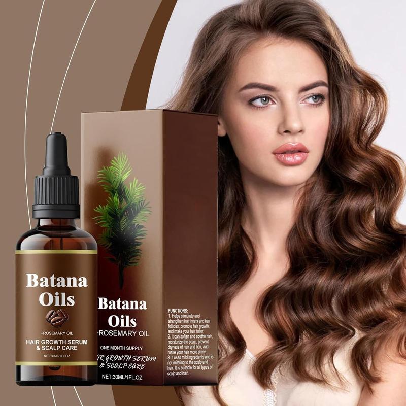 Batana Hair Growth Oil  - Nourish Scalp & Detox for Strong &Healthy Hair, Organic Batana Oil with Rosemary - Reduce Hair Loss & Detox Your Scalp (30 mL) Haircare Rosemary Oil