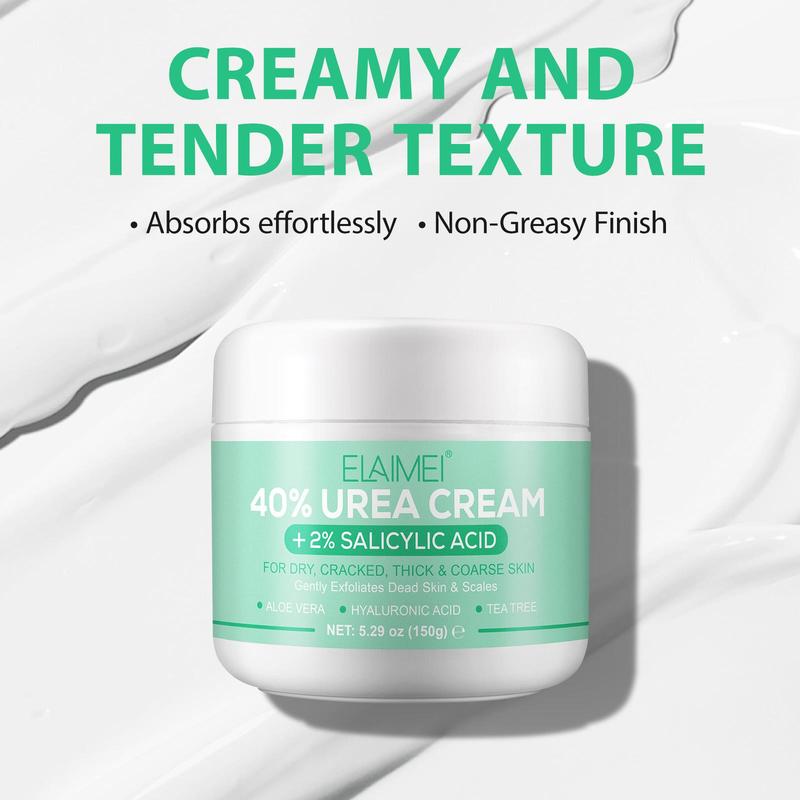 40% Urea Cream, 1 Box Moisturizing Foot Cream, Foot Skin Care Cream for Rough, Dry & Cracked Skin, Suitable for Feet, Heels, Knees, Elbows, Hands