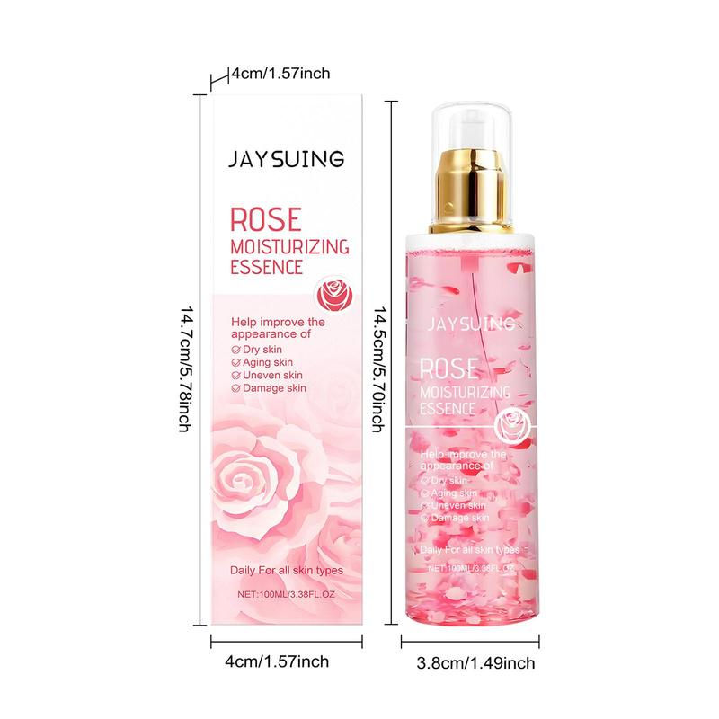 Rose Moisturizing Facial Essence, Long Lasting Hydrating Facial Serum, Brightening Facial Essence, Face Care Product for Women & Men