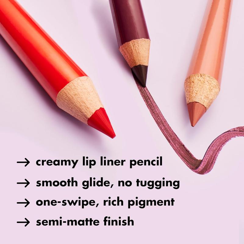 Cream Glide Lip Liner, Highly-Pigmented Pencil For Shaping & Sculpting Lips, Semi-Matte Finish, Vegan & Cruelty-Free, Truth or Bare