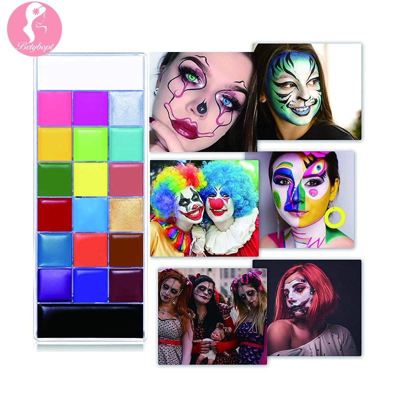 Face Body Painting Set, 20 Colours, Face Paint, Body Painting Oil, Safe Body Paint Set, Make-Up Colours,Theatre Make-Up, HalloweenGift  Smooth