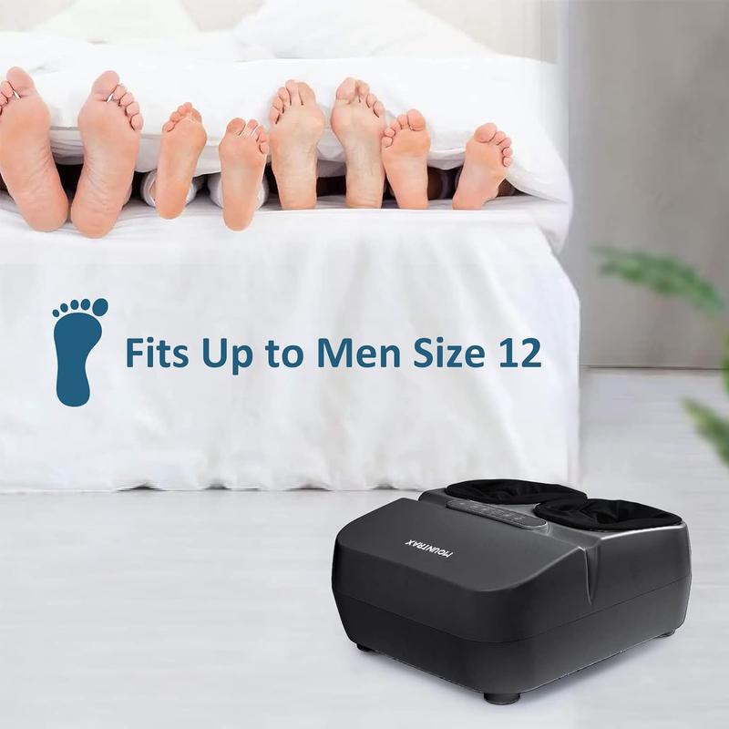 MOUNTRAX Foot Massager Machine with Heat, Gifts for Women Men, Shiatsu Foot Massager with Remote Control, Fits Feet Up to Men Size 12 Comfort