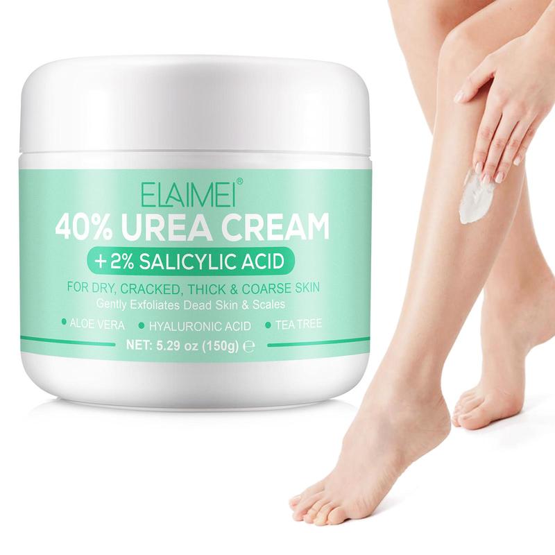 40% Urea Cream, 1 Box Moisturizing Foot Cream, Foot Skin Care Cream for Rough, Dry & Cracked Skin, Suitable for Feet, Heels, Knees, Elbows, Hands