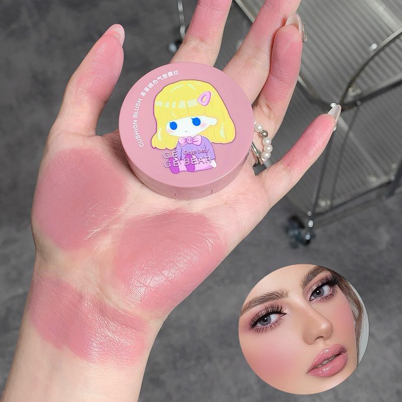 Long Lasting Blush, 1 Count Cute Cartoon Design Blush Palette, Facial Makeup Tools For Daily Use, Beauty & Personal Care