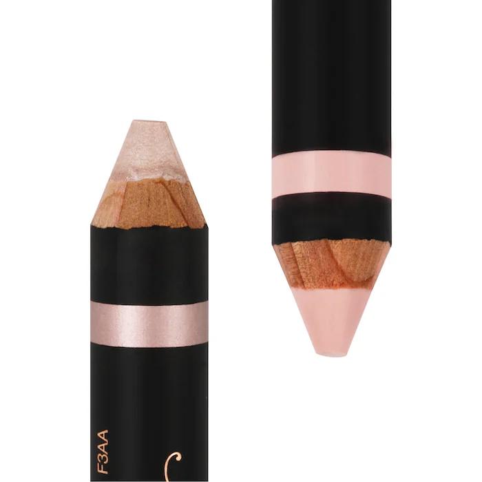 Anastasia Dual-Sided Brow Highlighting Pencil - Matte Camille & Sand Shimmer