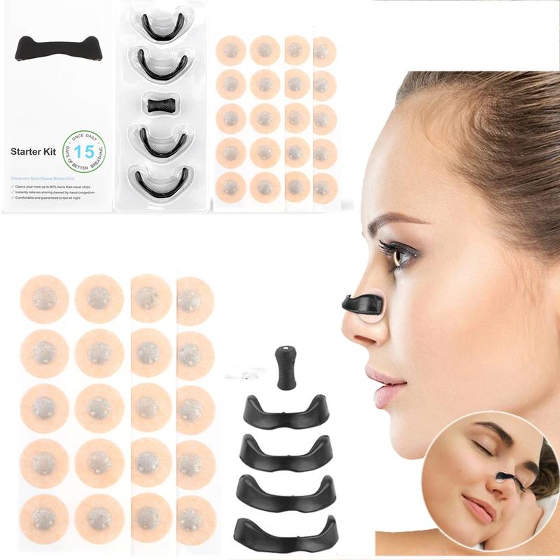 Anti-Snoring Nose Clip & Magnetic Nasal Strips Kit – Improve Breathing, Enhance Sports Performance and Sleep Quality