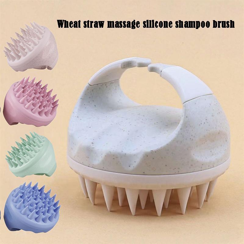 Silicone Scalp Massage Shampoo Brush, 2 Counts set Soft Scalp Scrubber, Portable  Hair Care & Styling Tool for Indoor & Outdoor