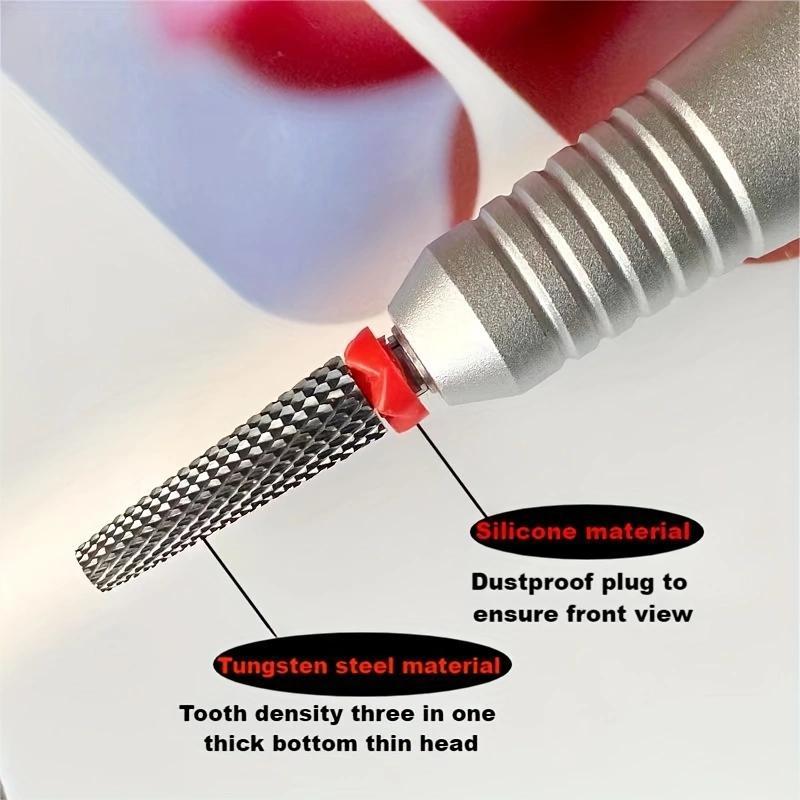 5 in 1 Nail Drill Bit, 1 Count Safety & Fast Nail Polishing Tool, Nail Art Polishing Tool, Manicure & Pedicure Tool for Home & Salon Use