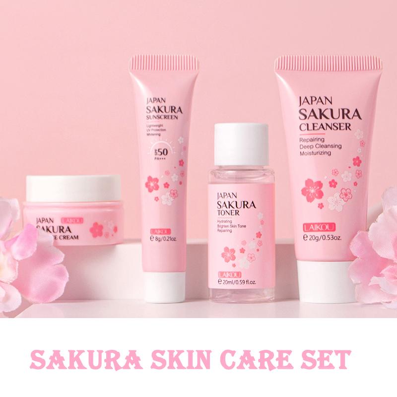 Sakura Skin Care Sets & Kits, Women Gift Sets ,Beauty Products For Women,Skin Care Routine Travel Kit