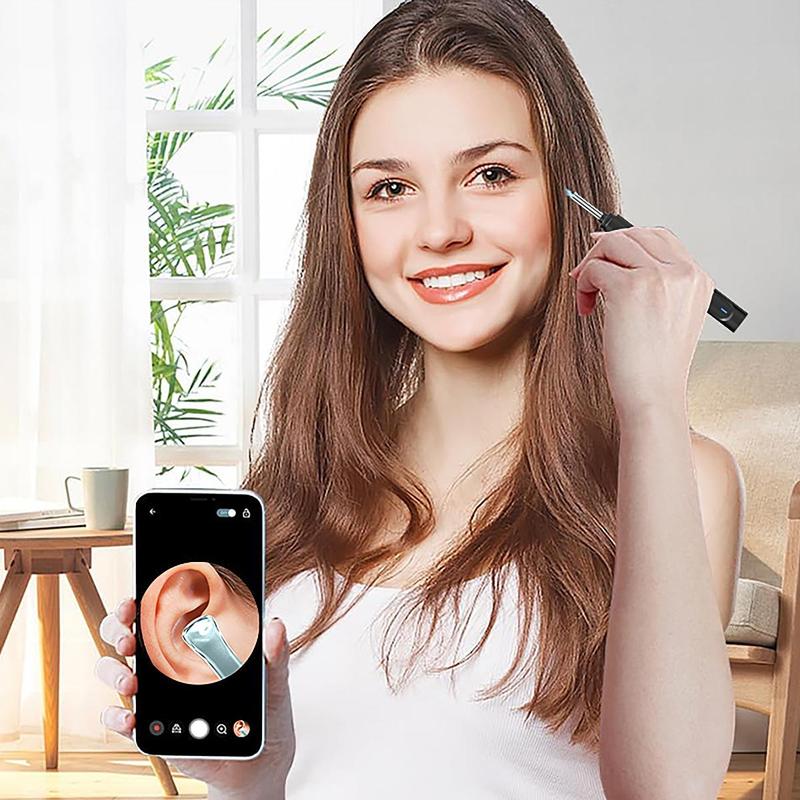 Intelligent Visual Ear Scoop, 1 Box Ear Wax Remover with Camera, Rechargeable Ear Wax Removal Kit for Smartphones