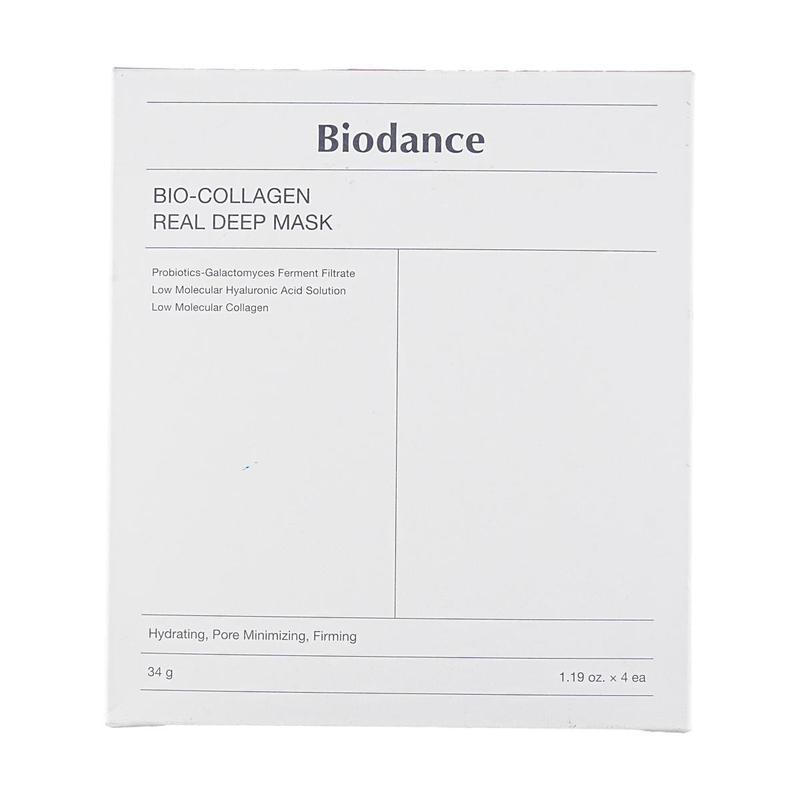 Biodance Bio-Collagen Real Deep Mask, Hydrating, Pore Minimizing, Firming, 1.19 oz.*12pcs Overnight Mask