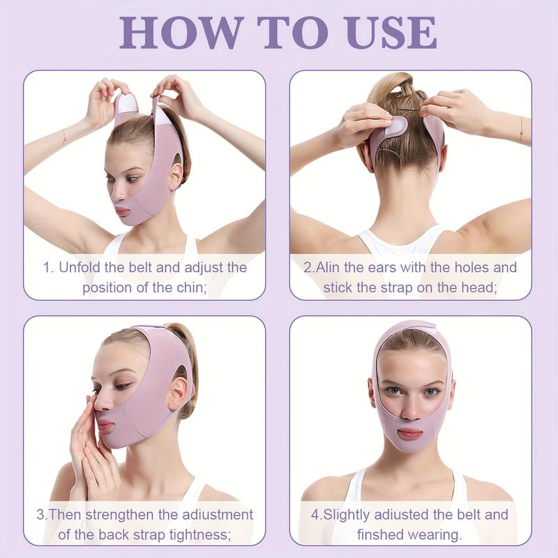 [Limited Discount] Reusable lifting mask, ladies' V-shaped double-chin face-lifting device, chin strap, mask face-lifting strap, V-shaped face-lifting mask face-lifting strap, one-line to prevent sagging.