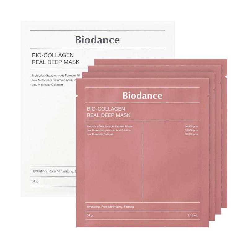 Biodance Bio-Collagen Real Deep Mask, Hydrating, Pore Minimizing, Firming, 1.19 oz.*12pcs Overnight Mask