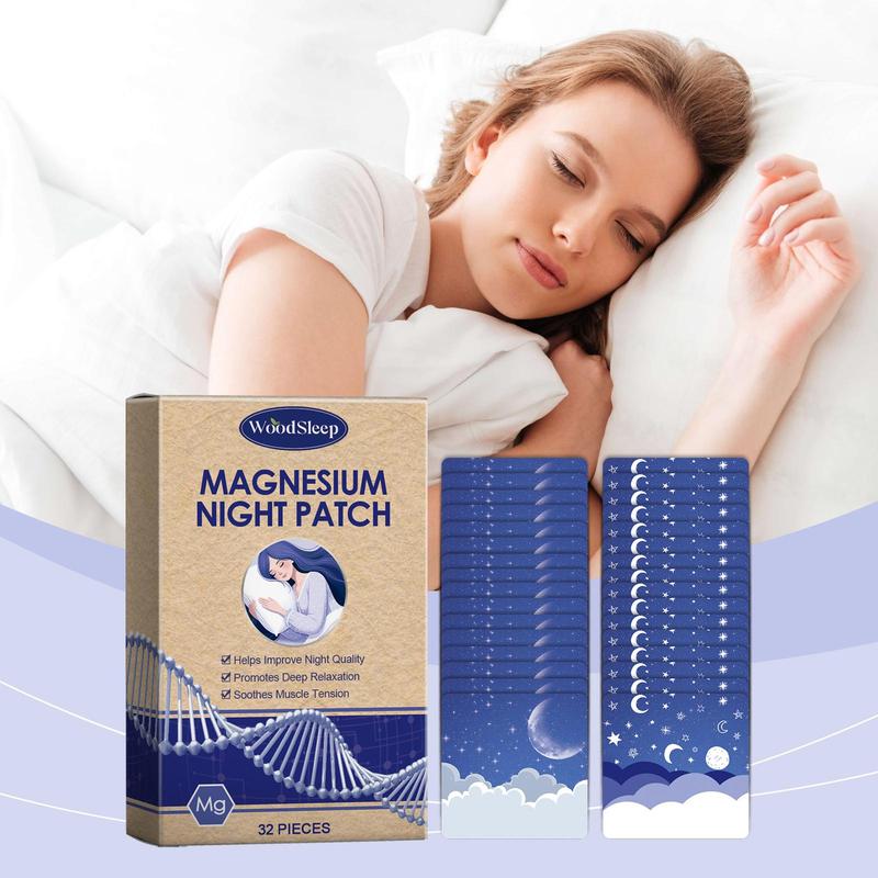 Magnesium Chloride Oil Nighttime Body Care Patch, 32pcs box Nourishing Magnesium Oil Patch, Body Skin Moisturizing Patch for Women & Men