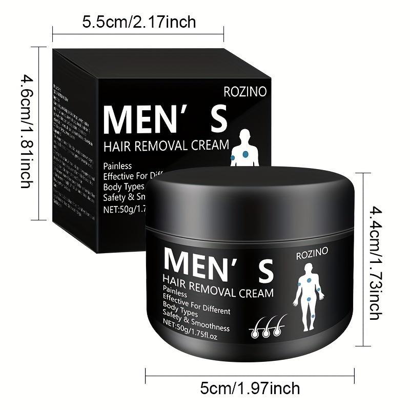 Men's Hair Removal Cream, Painless & Non-irritating Hair Removal Cream for Any Body Parts, Hair Removal Product for Men