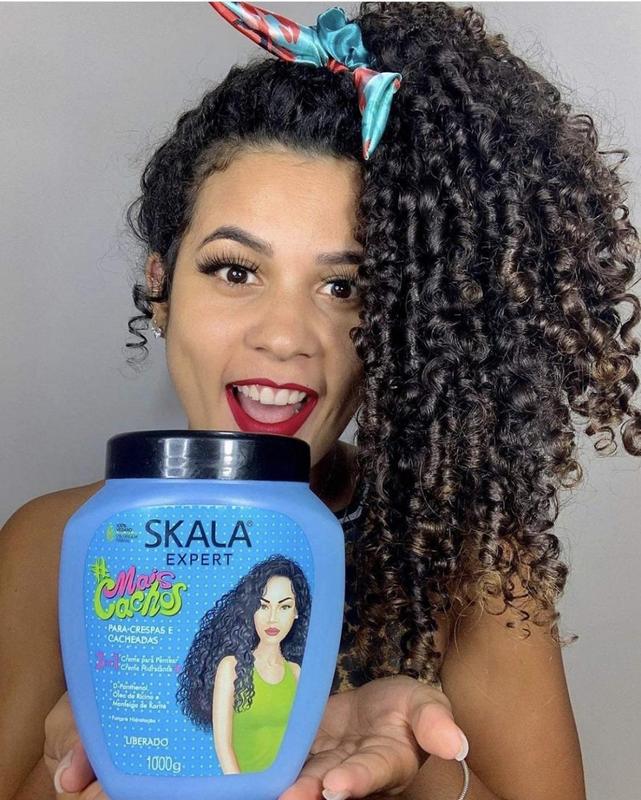 2 Pack SKALA Mais Cachos Hydrates Curls, Eliminates Frizz, For Curly Hair - 2 IN 1 Conditioning Treatment Cream and Cream To Comb 35.2oz New Conditioner Haircare